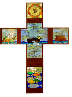 Stained glass cross250pxwide